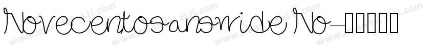 Novecentosanswide No字体转换